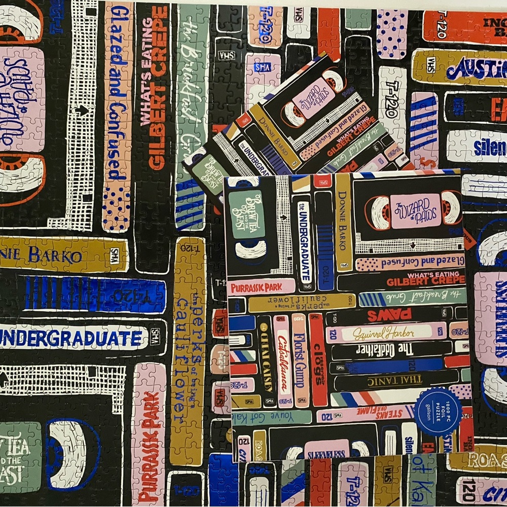 Vintage VHS Tape Puzzle - Multicolor